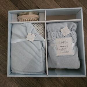 Women's Light Blue Spa Robe Set